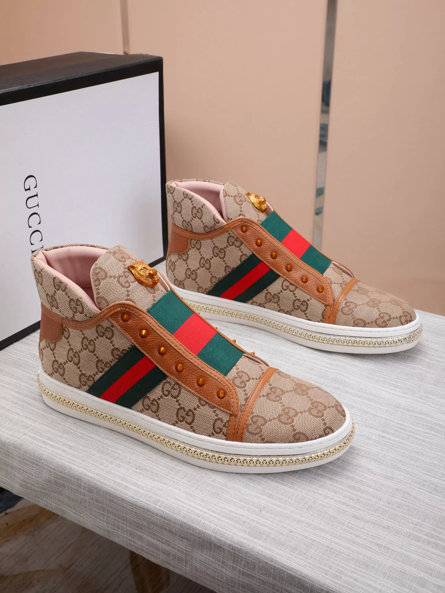 gucci high tops chaussures pour homme s_12b454b1